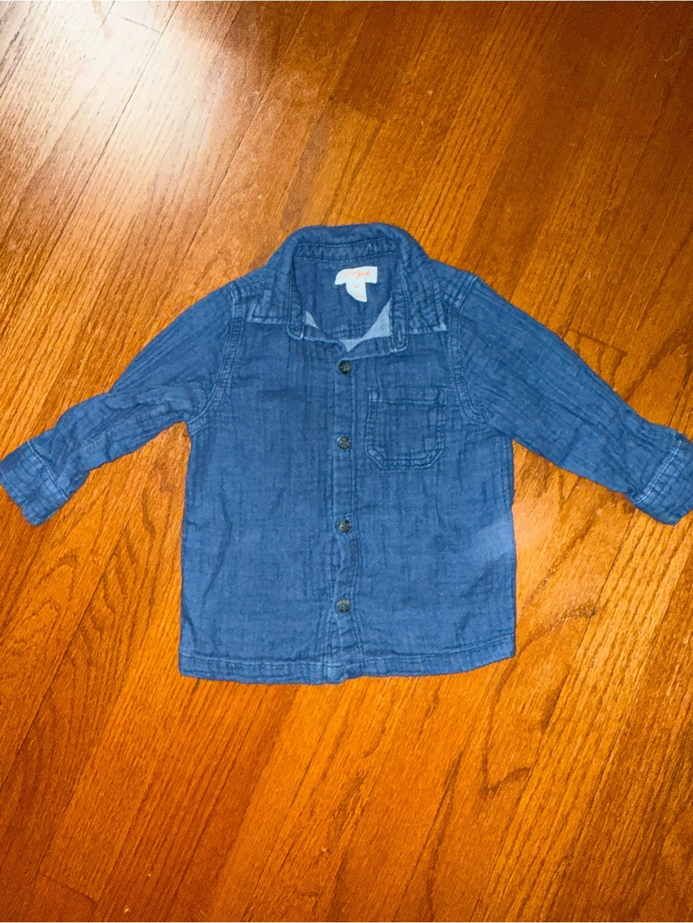 Cat & Jack Blue Denim-Look Button Jacket for Kids